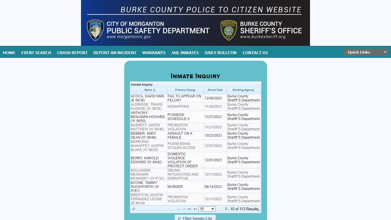 Morganton Department Public Safety P2C